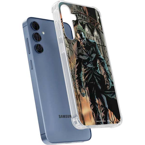 DC Comics The Joker Walking Dark Grounds Comic Art By Lee Bermejo Galaxy A35 5G Clear Case